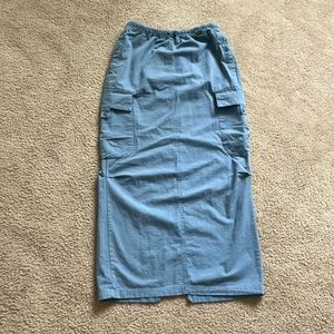 Maxi parachute skirt
